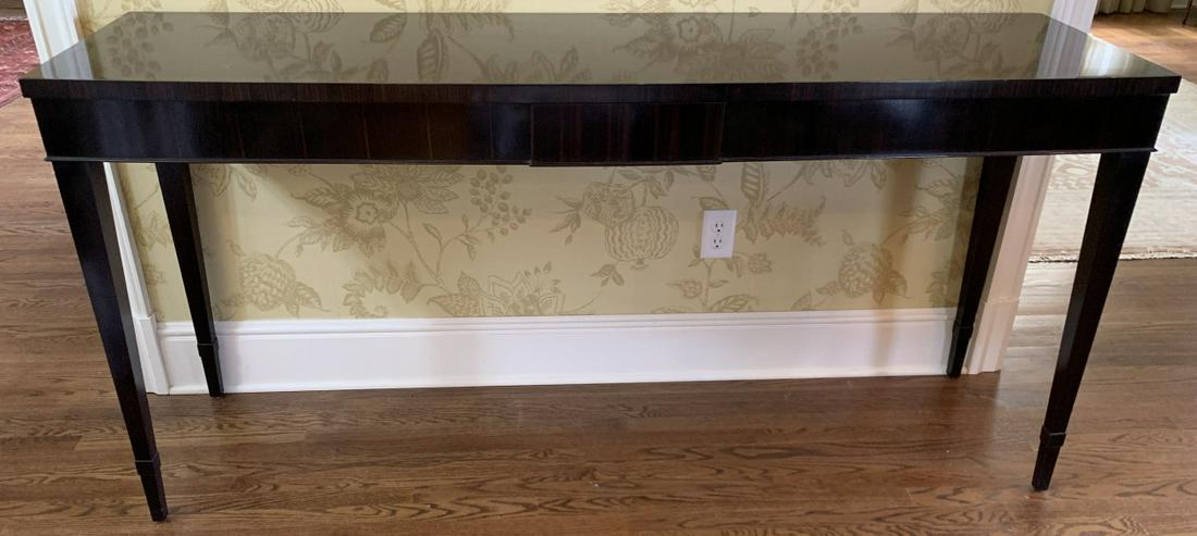 Contemporary Mahogany Tone Console Table (1 of 5)