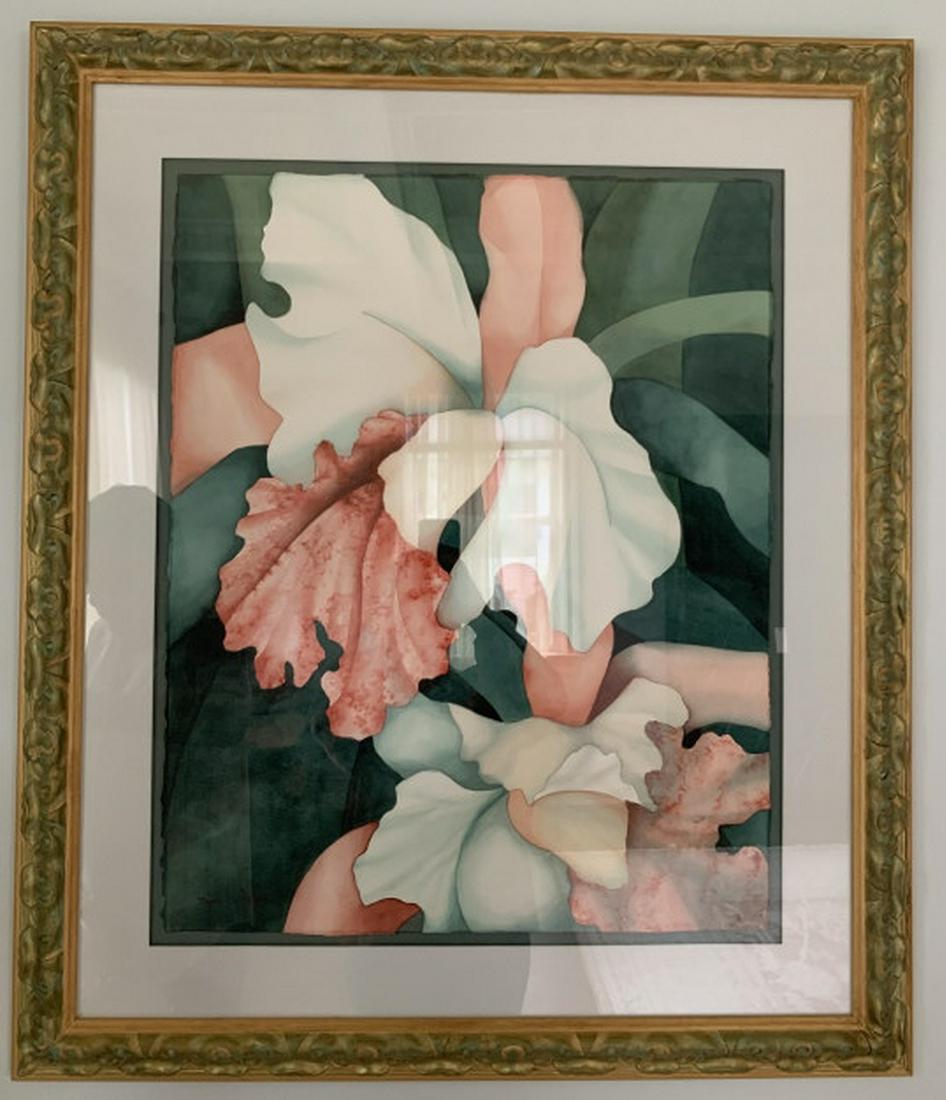 Donnie Jo Britton Signed Botanical Watercolor (1 of 4)