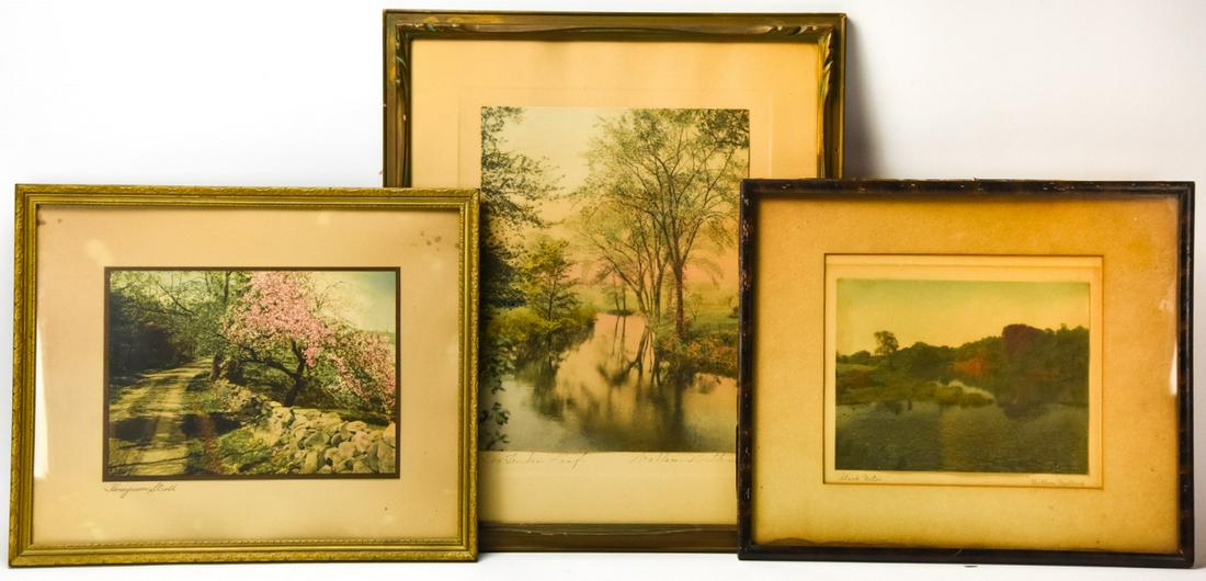 3 Wallace Nutting Hand Colored Photo Lithographs (1 of 10)