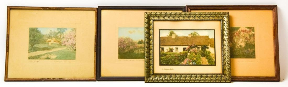 4 Wallace Nutting Hand Colored Photo Lithographs (1 of 8)