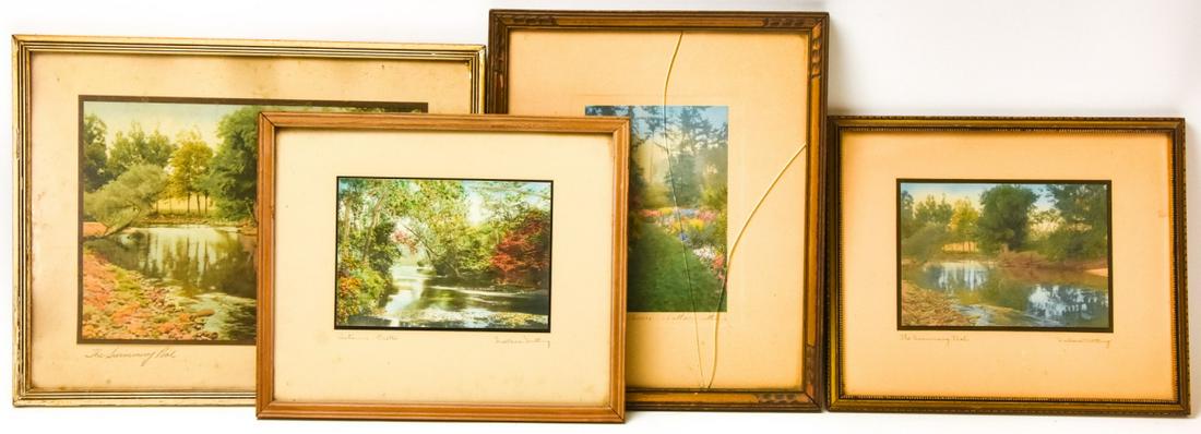 4 Wallace Nutting Hand Colored Photo Lithographs (1 of 10)