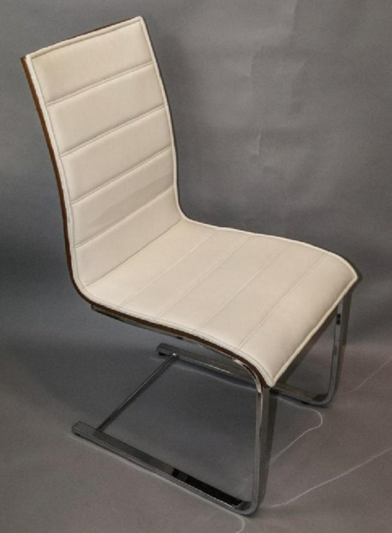 Armen Art Modern Style White Leather Side Chair (1 of 3)