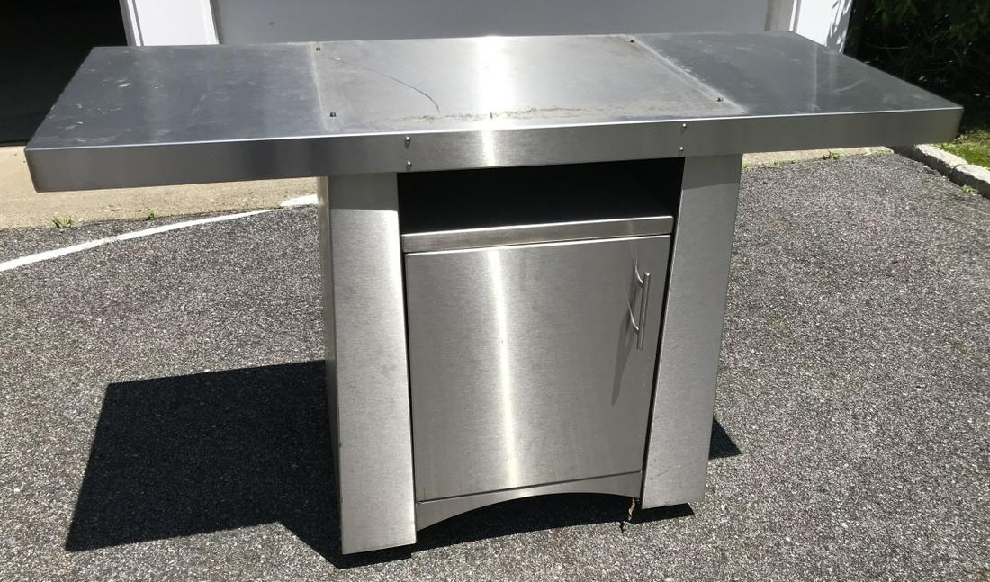 Contemporary Stainless Steel Prep / Work Table (1 of 3)