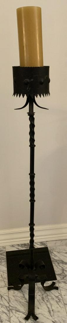 Gothic Revival Style Wrought Iron Torchiere (1 of 5)