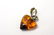Three Vintage Sterling & Amber Heart Form Pendants - 2