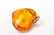 Three Vintage Sterling & Amber Heart Form Pendants - 4