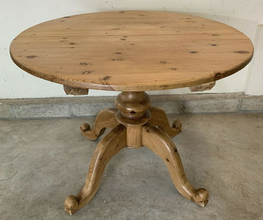 Welsh Rustic Knotty Pine Farm Dining Table