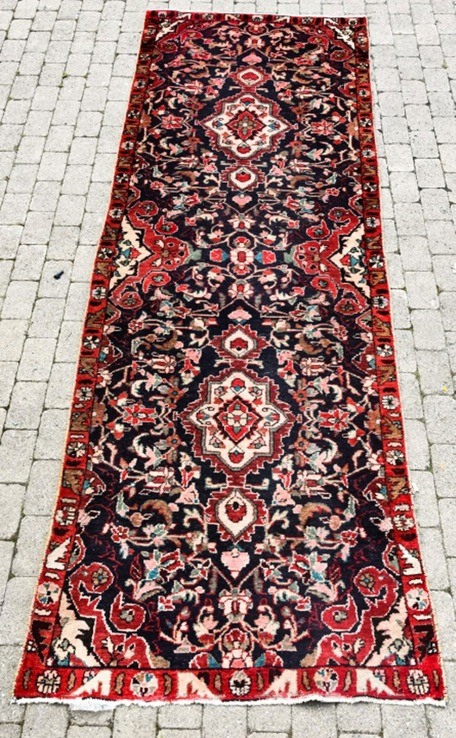 Hand Knotted Wool Tabriz Style Carpet Runner (1 of 7)