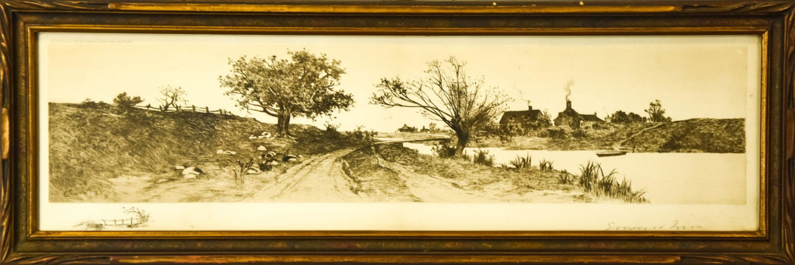 Antique 19th C Ernest C Rost Framed Engraving (1 of 8)