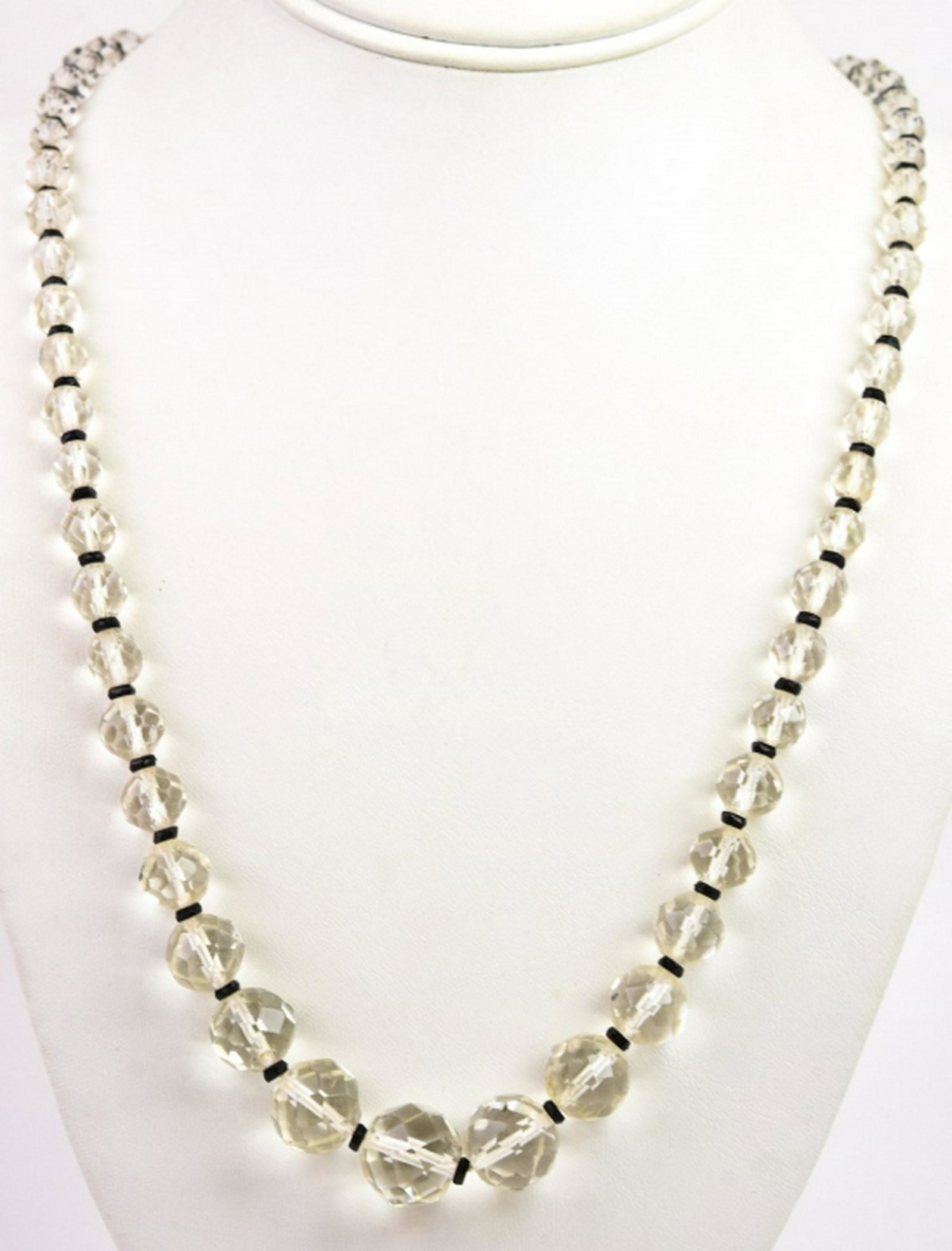 Antique Art Deco Flapper Crystal Bead Necklace (1 of 7)