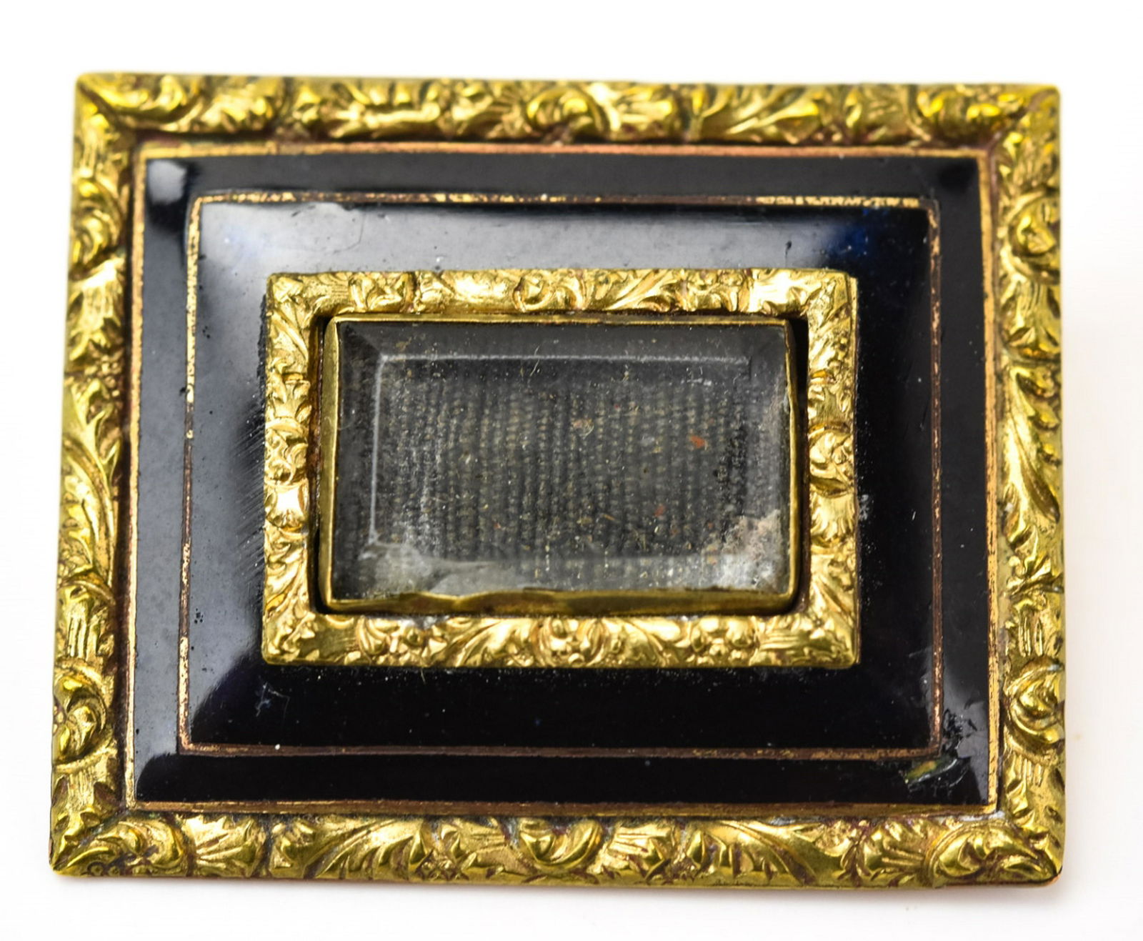 Antique 19th C Georgian Black Enamel Mourning Pin (1 of 7)