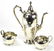 Three Piece Antique Gorham Sterling Silver Tea Set