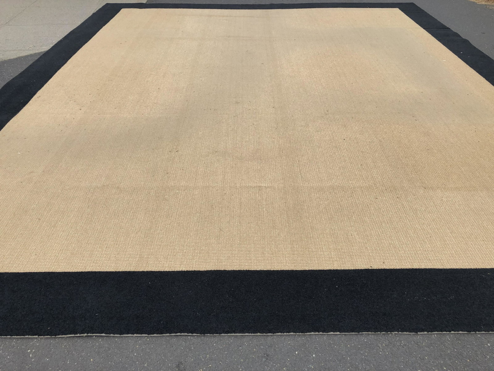 Custom Size Sisal & Fabric Contemporary Carpet (1 of 4)