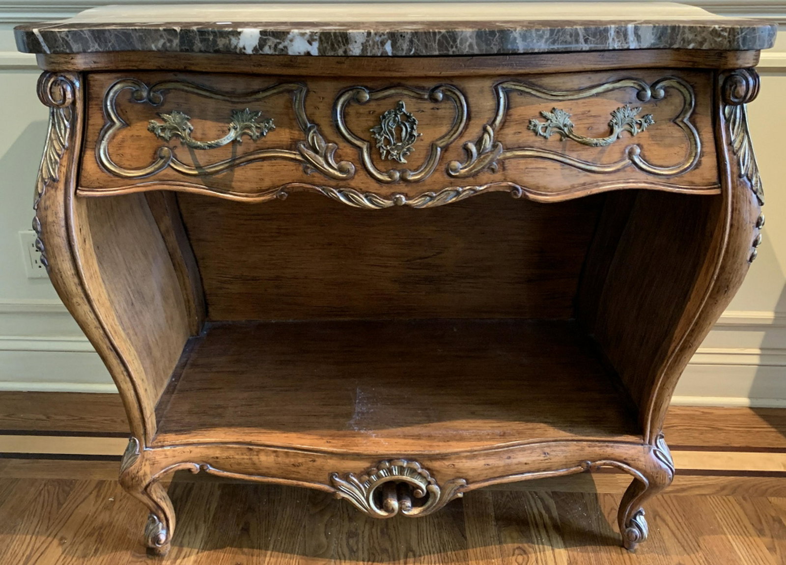 Jeffco Louis XVI Style Marble Top Boulle Chest (1 of 10)