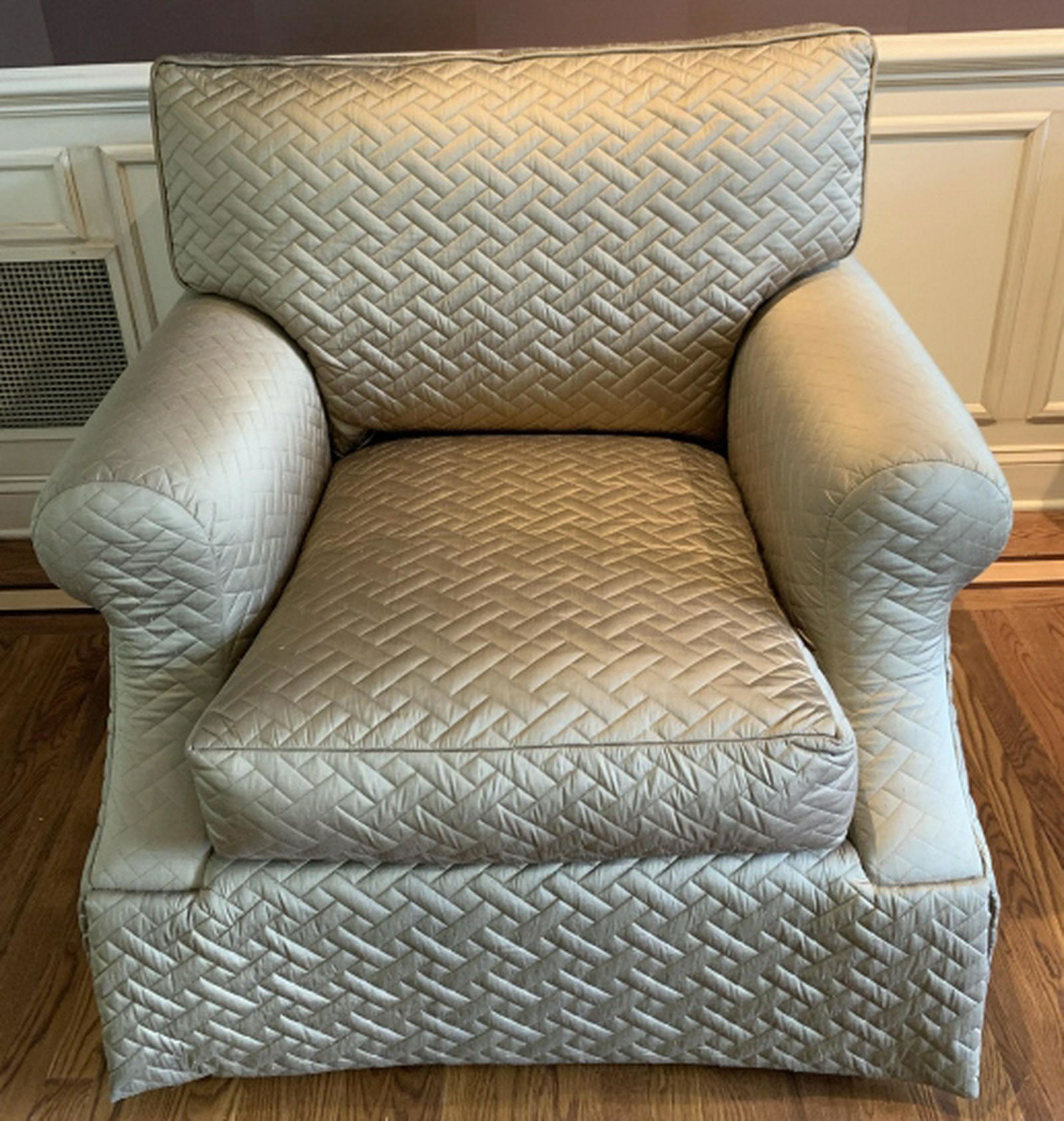 Marge Carson Quilted Upholstered Arm Chair (1 of 7)