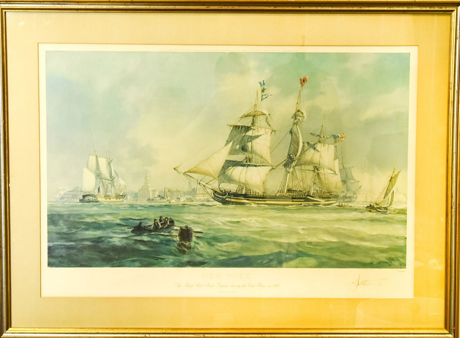 John Stobart "Orpheus Leaving East River", Signed (1 of 9)