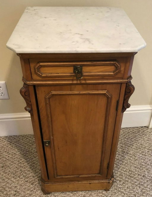 Antique Marble Top Cabinet End Table Aug 24 2019 Greenwich Antique Marble Top Cabinet End Table
