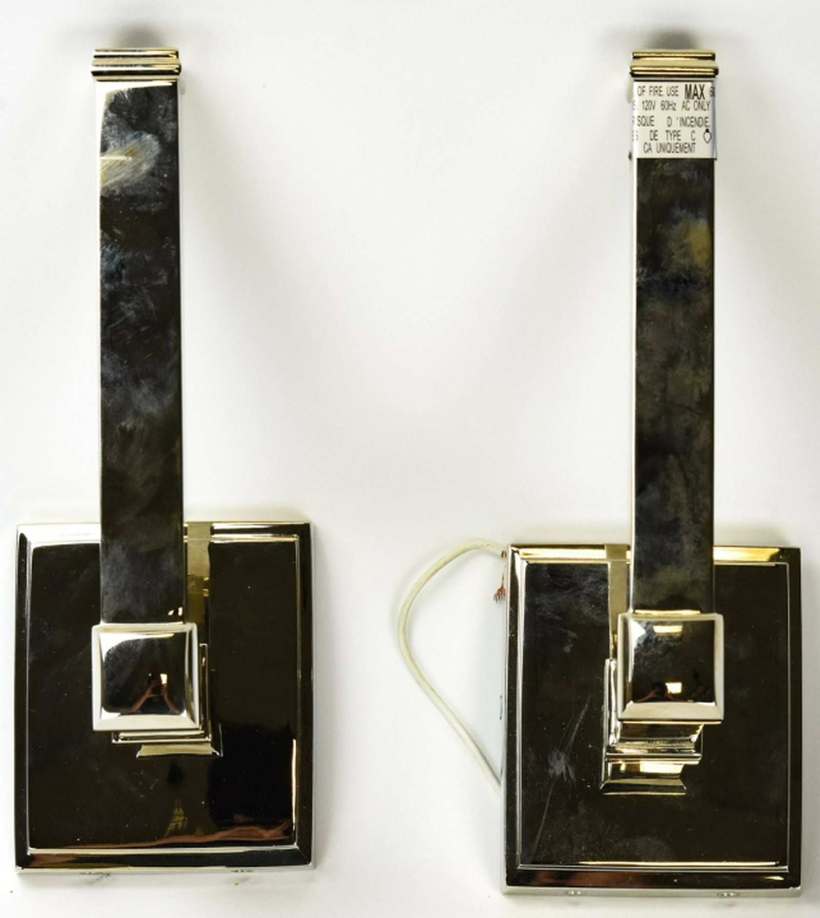 2 Visual Comfort Chapman Square Tub Chrome Sconces (1 of 5)