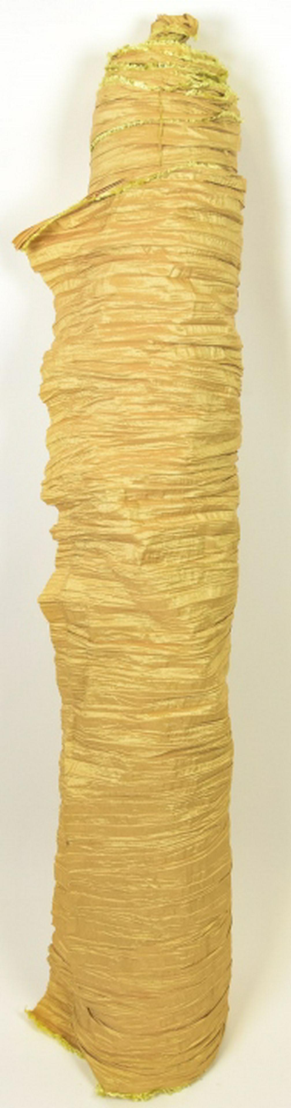 Large Bolt of Dupioni Silk Fabric in Golden Beige (1 of 7)