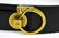Vintage Gucci Black Leather & Brass Belt - 4