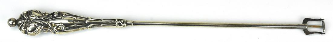 Antique Sterling Silver Mechanical Serving Utensil: Antique Sterling Silver Mechanical Serving Utensil. Hallmarked. Measures 10.25 inches.