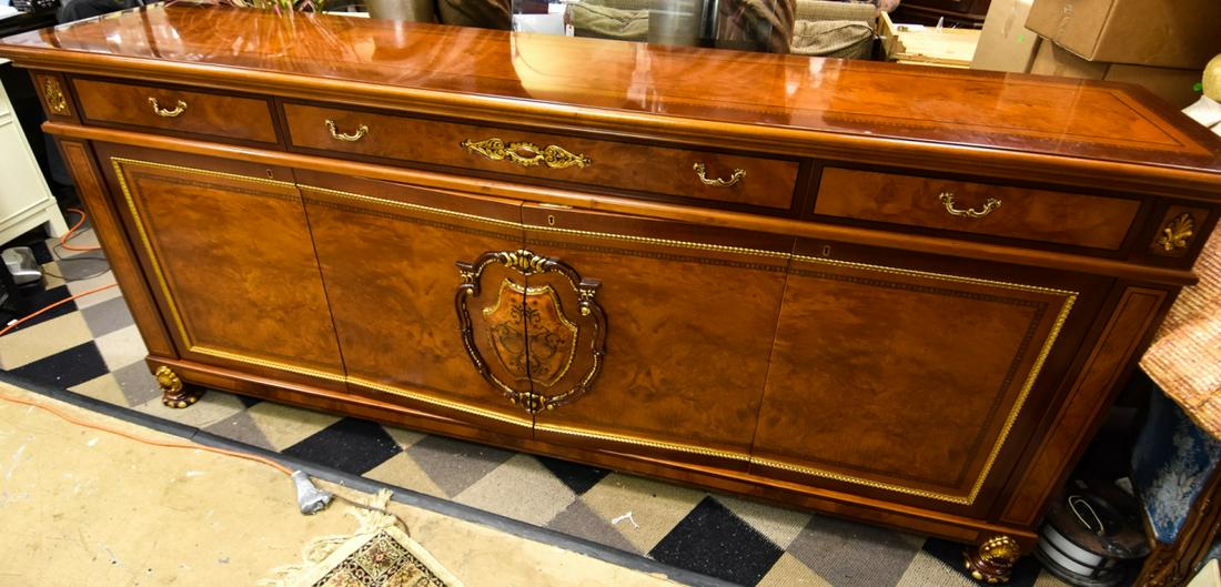 Large French Napoleonic Style Veneer Sideboard (1 of 8)