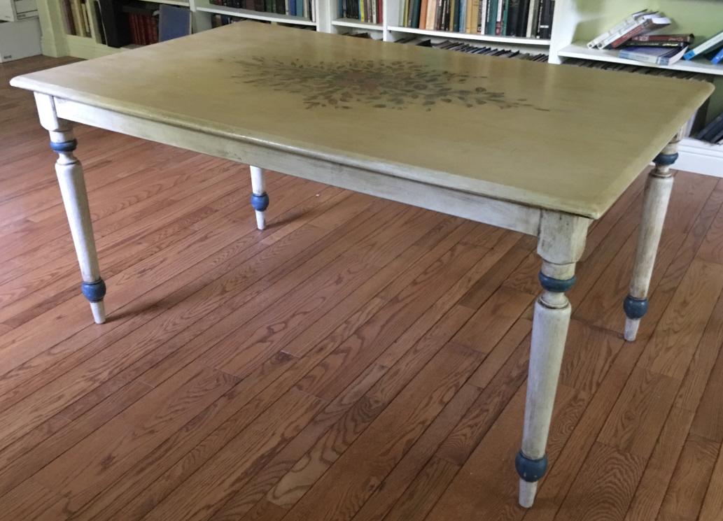 French Provincial Style Painted Farm Table (1 of 5)