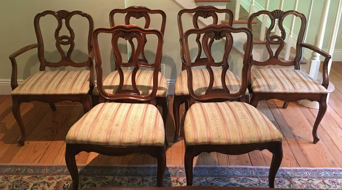 6 Queen Anne Style Dining Chairs (1 of 5)