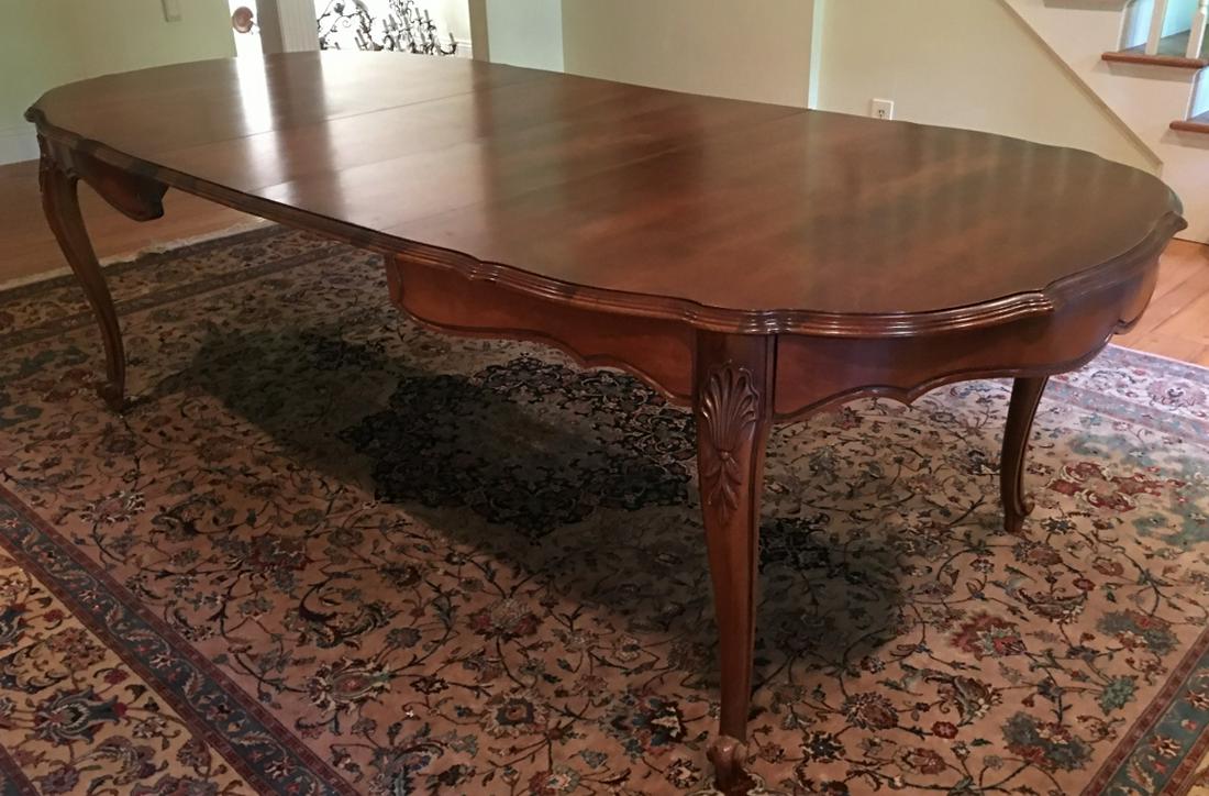 Queen Anne Style Hand Carved Dining Table (1 of 6)