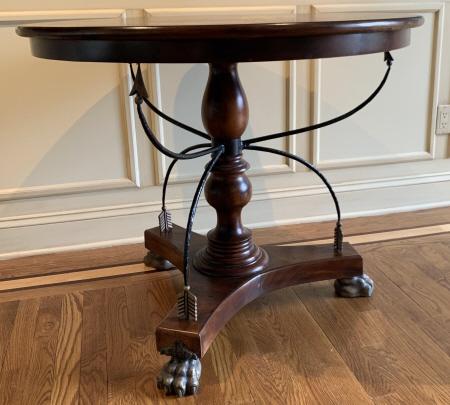 Neoclassical Style Pedestal Table W Claw Feet (1 of 6)