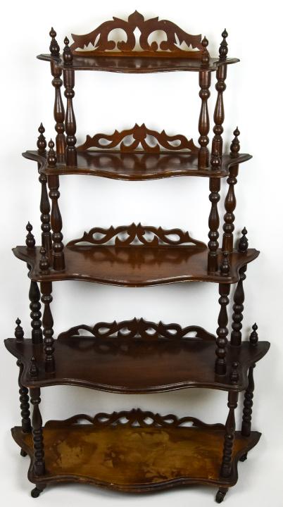 Victorian Spindle 5 Shelf Etagere Sep 14 2019 Greenwich