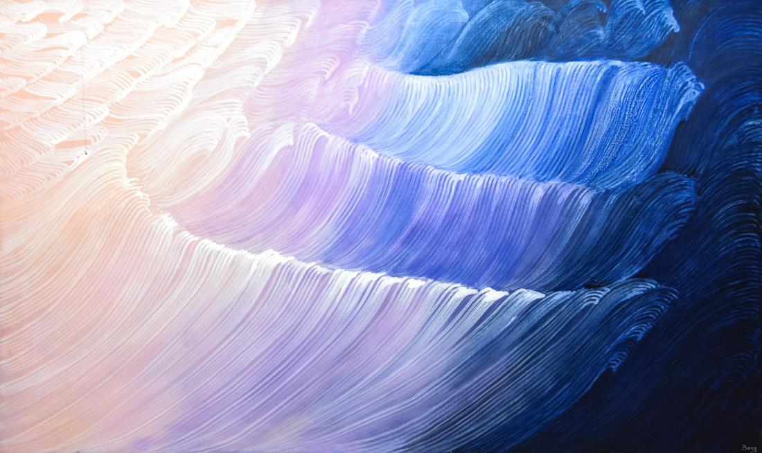 Rosamond Berg "Southern Waves" Painting on Canvas (1 of 9)