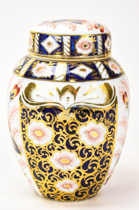 German Hand Painted Porcelain Imariware Lidded Jar (1 of 6)