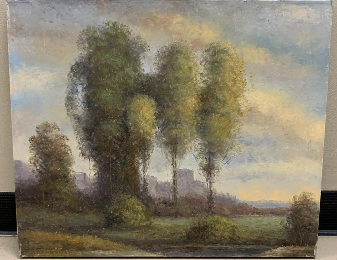 Impressionist Style Oil Painting of a Landscape (1 of 5)