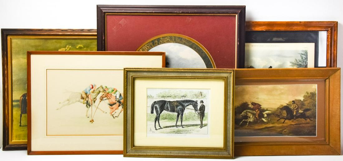 Lot of Horse Themed Prints, Lithographs, Artwork (1 of 7)