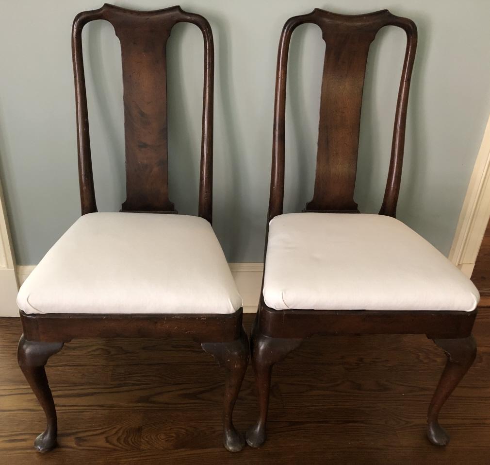 Pair Queen Anne Side Chairs (1 of 3)