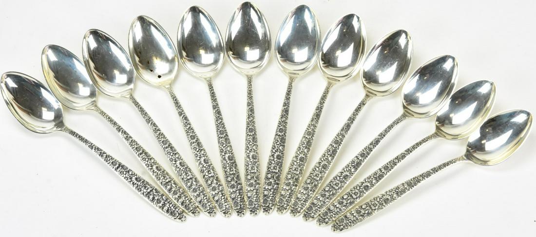 Towle Sterling Silver Novantique Set of 12 Spoons (1 of 4)