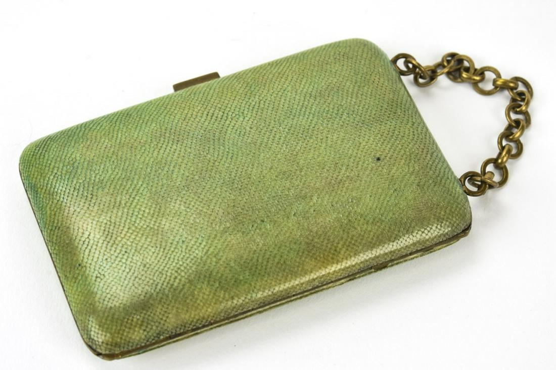 Antique Shagreen Shark Skin Compact Clutch (1 of 5)