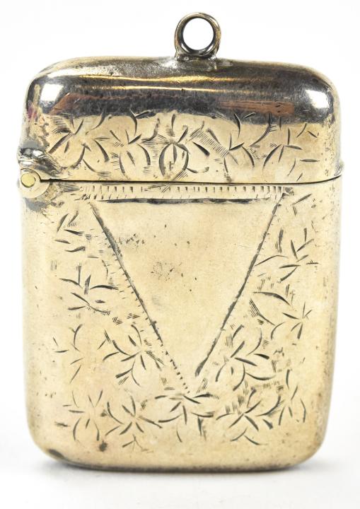 Antique English Sterling Silver Vesta Case (1 of 5)