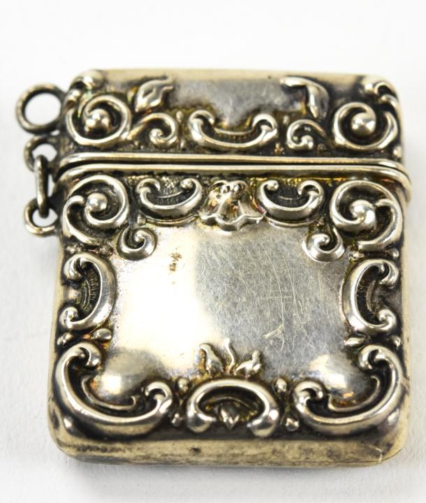 Antique Sterling Silver Snuff Pendant (1 of 5)