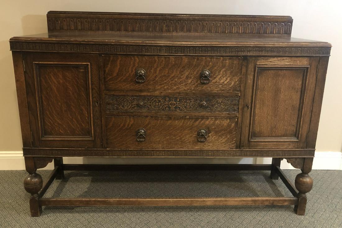 Antique Welsh Oak Console w Lined Cooling Cabinet (1 of 10)