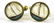 Pair Vintage Sail Boat Essex Crystal Cuff Links