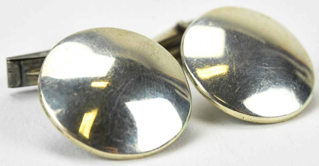 Antique Art Deco Style Sterling Silver Cuff Links (1 of 5)