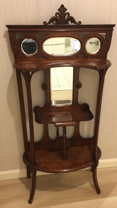 Victorian Style Mirrored Etagere (1 of 6)