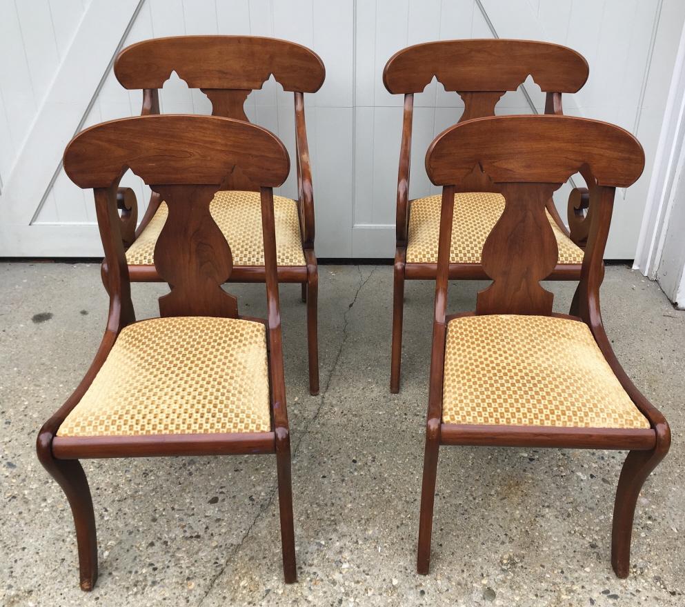 4 Empire Style Dining Chairs (1 of 8)