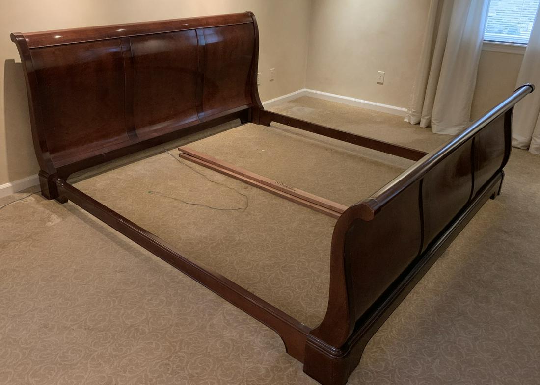 Bernhardt cheap sleigh bed