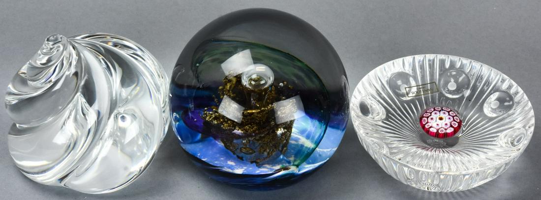 3 Crystal Paperweights Including Stuben (1 of 7)