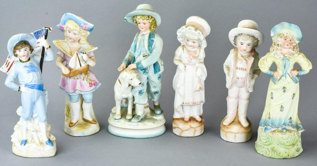 Heubach Style German Porcelain Bisque Figurines (1 of 7)