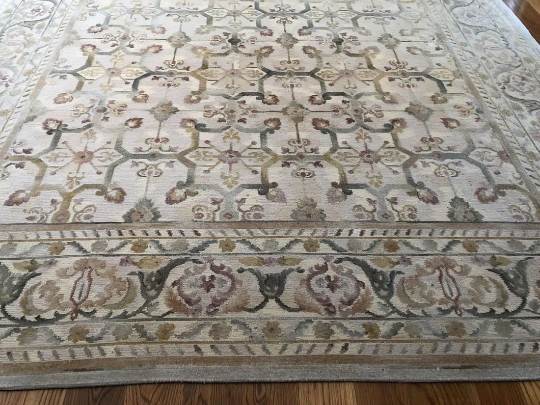 Hand Knotted Wool Blend Tapestry Style Area Carpet (1 of 4)