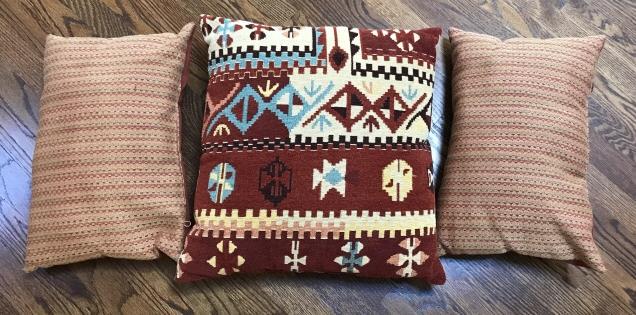 Group of Three Contemporary Throw Pillows (1 of 1)